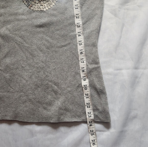 Inc International Concepts Silver Sequin Top size small - Picture 8 of 10